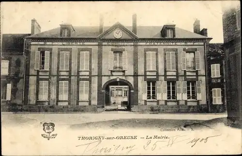 Ak Thorigny sur Oreuse Yonne, La Mairie