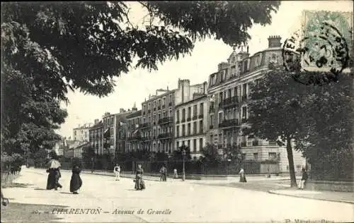 Ak Charenton Val de Marne, L´Avenue de Gravelle