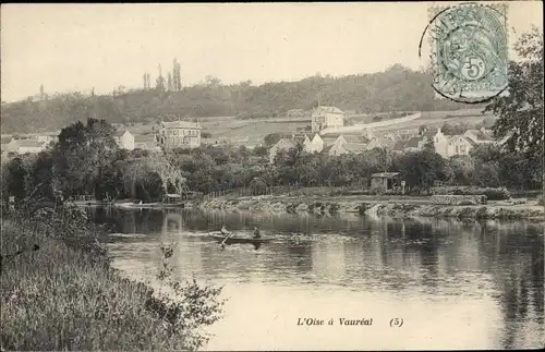 Ak Vauréal Val d´Oise, Vue generale, L'Oise