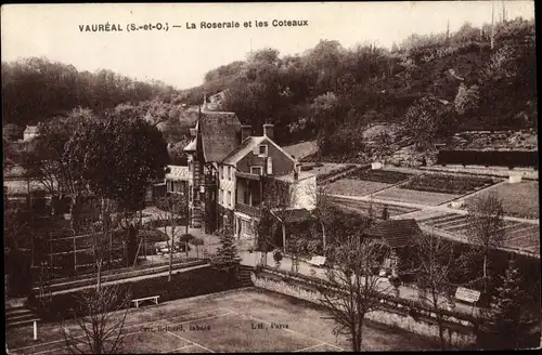 Ak Vauréal Val d´Oise, La Roserale, Les Coteaux, Tennisplatz