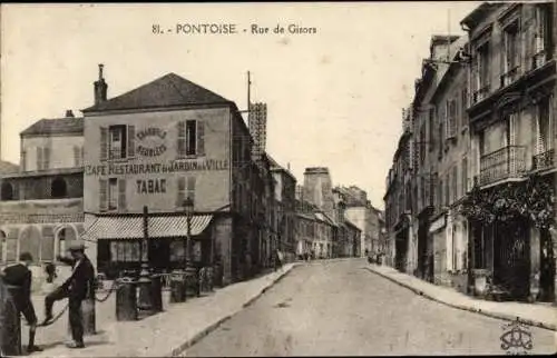 Ak Pontoise Val d'Oise, Rue de Gisors