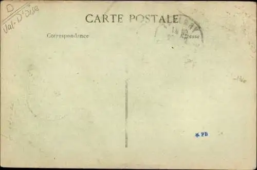 Ak Taverny Val d'Oise, Rue de Paris, vers Bessancourt