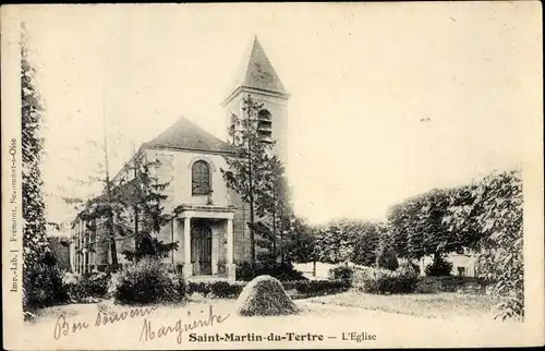 Ak Saint Martin du Tertre Val d´Oise, L'Eglise