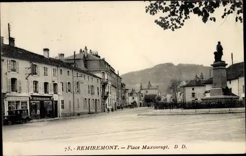 Ak Remiremont Lothringen Vosges, Place Maxonrupt
