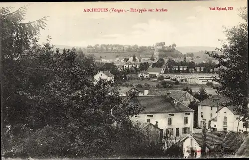 Ak Archettes Vosges, Echappe sur Arches