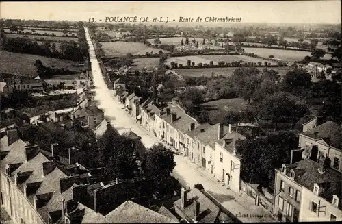 Ak Pouancé Maine-et-Loire, Route de Châteaubriant