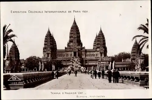 Ak Paris I, Exposition Coloniale Internationale 1931, Temple D´Angkor Vat