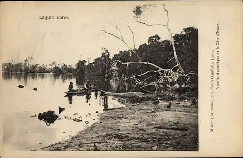 Ak Elfenbeinküste, Lagune Ebrie, Ruderboot