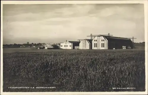 Ak Friedrichshafen am Bodensee, Zeppelinwerft