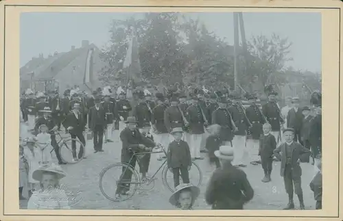 Kabinettfoto Salzwedel in der Altmark, Fotograf Rud. Oberst, Schützenfest, Schützengesellschaft