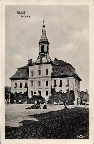 Ak Sowjetsk Tilsit Ostpreußen, Rathaus