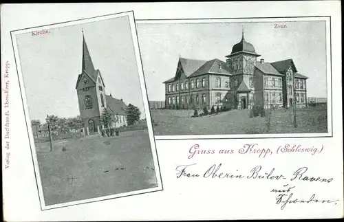 Ak Kropp in Schleswig, Zoar, Kirche