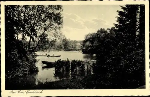 Ak Bad Elster im Vogtland, Gondelteich