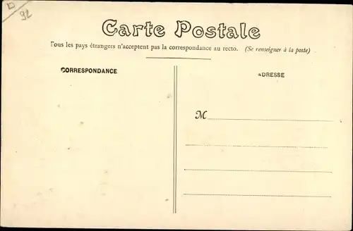 Ak Colombes Hauts de Seine, Inondations de 1910, Villa Kresser