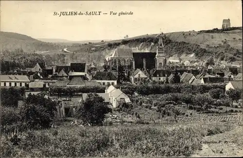 Ak Saint Julien du Sault, Vue Générale