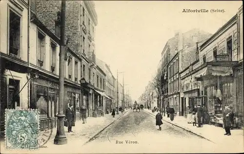 Ak Alfortville Val de Marne, Rue Véron