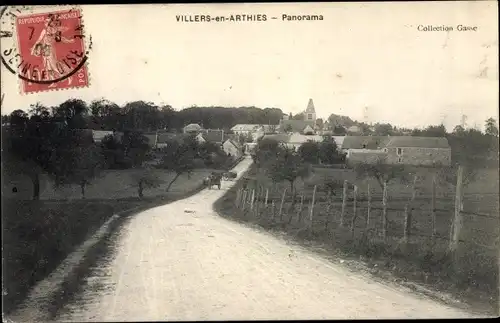 Ak Villers en Arthies Val d´Oise, Panorama