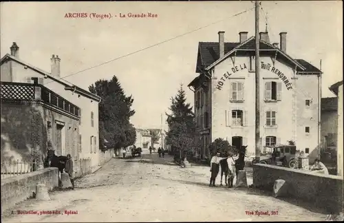 Ak Arches Vosges, Grande Rue