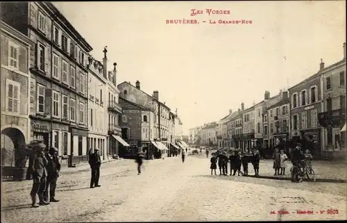 Ak Bruyères Vosges, Grande Rue