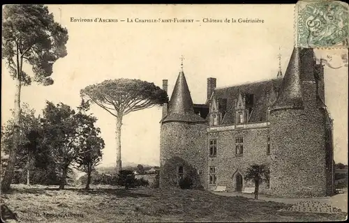 Ak Chapelle Saint Florent Maine-et-Loire, Château de la Guérinière