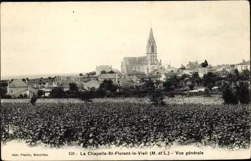 Ak Chapelle Saint Florent Maine-et-Loire, Vue Générale