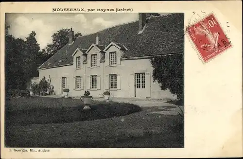 Ak Mousseaux par Baynes Loiret, Maison