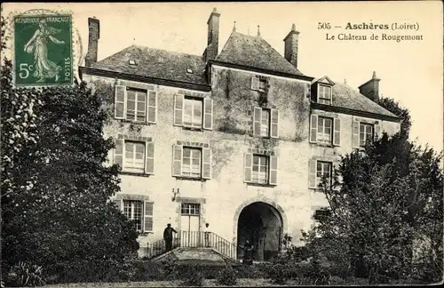 Ak Aschères Loiret, Château de Rougemont