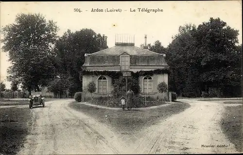 Ak Ardon Loiret, Le Télégraphe