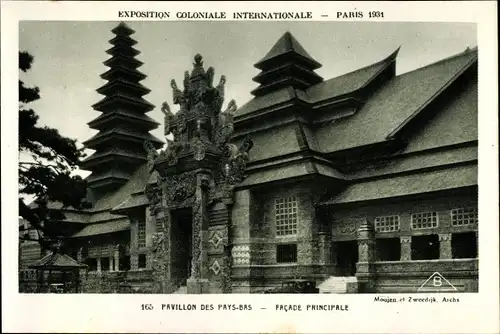 Ak Paris, Exposition Coloniale Internationale 1931, Pavillon des Pays Bas