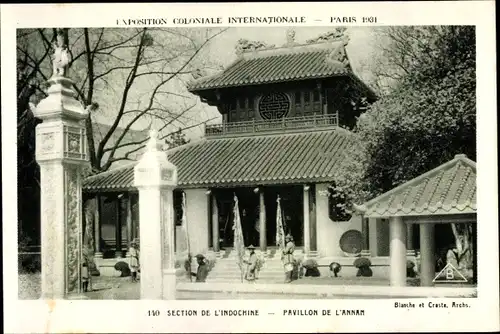 Ak Paris, Exposition Coloniale Internationale 1931, Pavillon de l'Annam