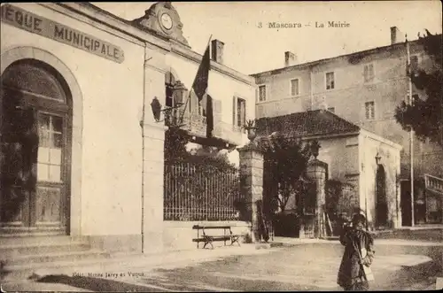 Ak Mascara Algerien, La Mairie