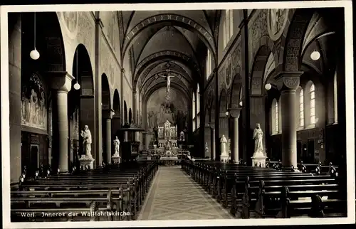 Ak Werl in Westfalen, Kirche, Innere Ansicht