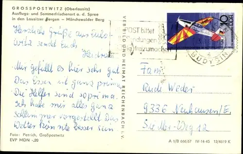 Ak Großpostwitz in Sachsen, Panorama