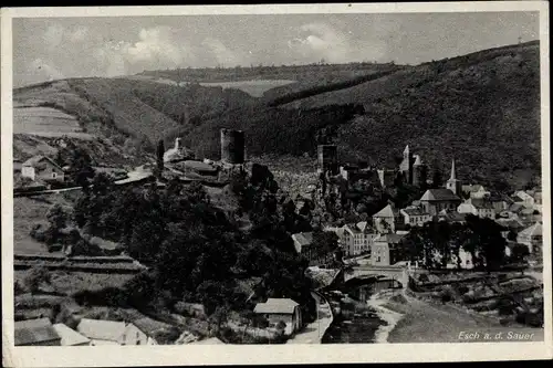 Ak Esch-Sauer Esch an der Sauer Luxemburg, Hotel der Ardennen