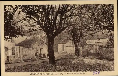 Ak Boissy la Riviere Essonne, Place de la Paix