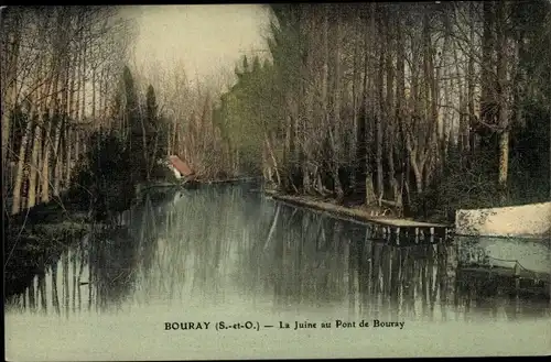 Ak Bouray sur Juine Essonne, La Juine au Pont du Bouray