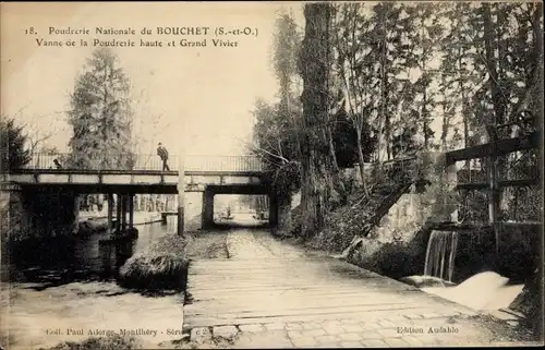 Ak Ballancourt Essonne, Poudrerie du Bouchet, Vanne de la Poudrerie Haute et Grand Vivier