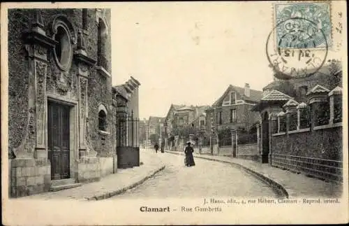 Ak Clamart Hauts de Seine, Rue Gambetta