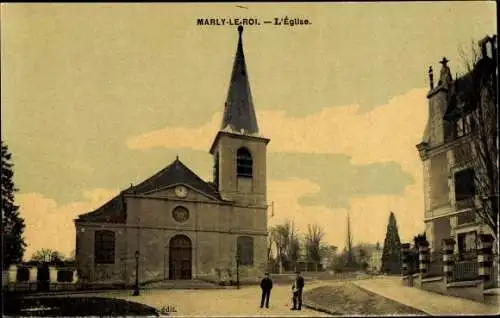 Ak Marly le Roi Yvelines, L´Église