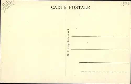 Ak Thury Yonne, Route de Saint Sauveur, Entrée du Château