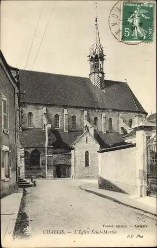 Ak Chablis Yonne, L´Église Saint Martin