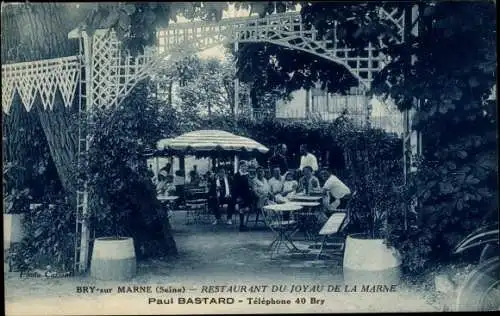 Ak Bry Le Perreux Val-de-Marne, Restaurant du Joyau de la Marne, Paul Bastard