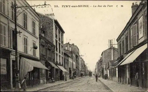 Ak Ivry sur Seine Val de Marne, Rue du Parc