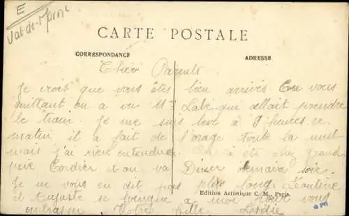 Ak Ivry sur Seine Val de Marne, Rue du Parc