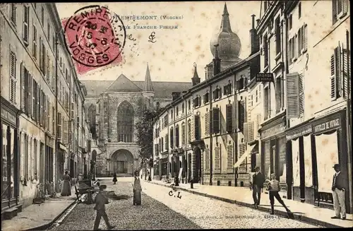 Ak Remiremont Lothringen Vosges, Rue Franche Pierre