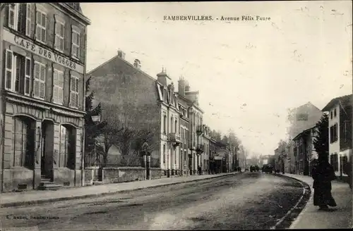 Ak Rambervillers Vosges, Avenue Felix Faure