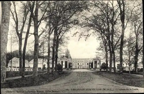 Ak Chapelle sur Oudon Maine-et-Loire, Château de la Lorie