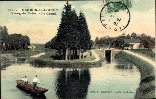 Ak Cerdon Loiret, Étang du Puits, Le Canal