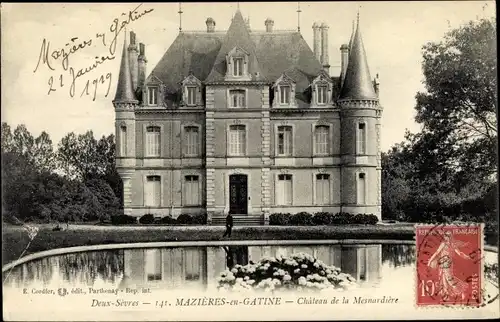 Ak Mazières en Gâtine Deux Sèvres, Château de la Mesnardière