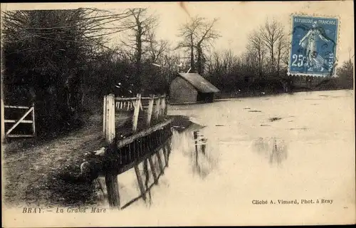 Ak Bray Val d'Oise, La Grand' Mare